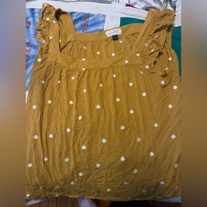 Mustard yellow blouse